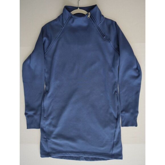 Athleta 787313-002 Women's Sz S Chrome Blue Cozy Karma L/S Sweatshirt Dress - Picture 12 of 15